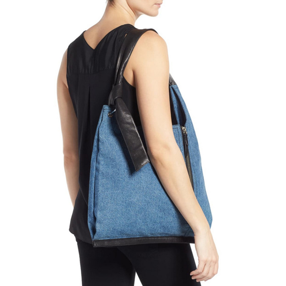 3.1 Phillip Lim Elise Shoulder Sac In Denim - Picture 3 of 7